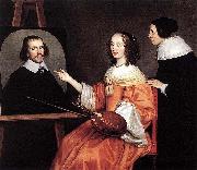 Gerard van Honthorst Margareta Maria de Roodere and Her Parents by Gerrit van Honthorst France oil painting artist